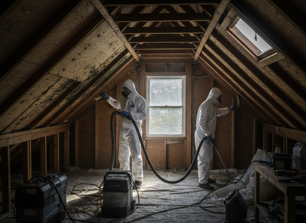 Attic Mold Removal in East Rochester, NY 14445